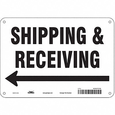 Safety Sign 7 inx10 in Polyethylene