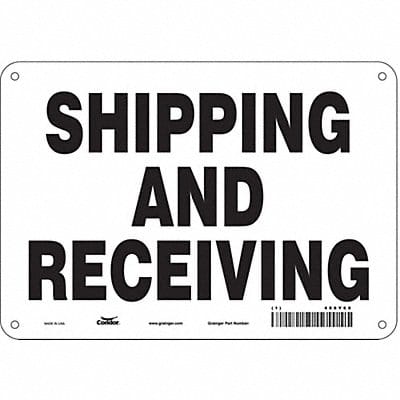 K1780 Safety Sign 7 in x 10 in Aluminum