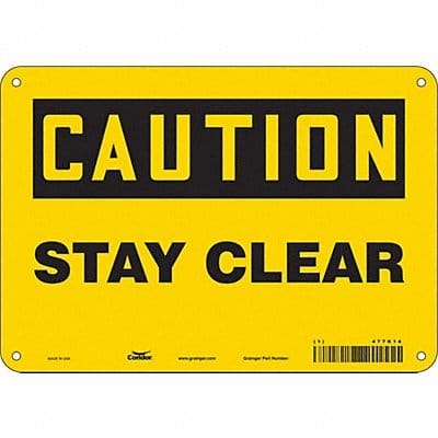 Safety Sign 7 in x 10 in Aluminum