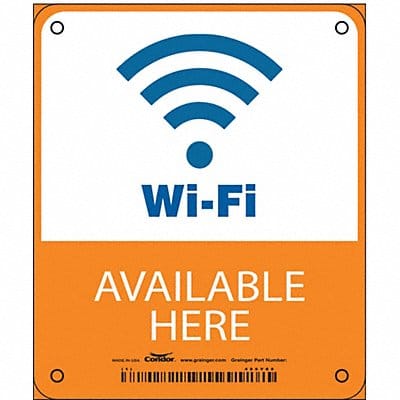 Safety Sign 6 1/4 in x 5 1/4 in Aluminum