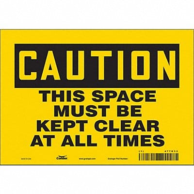 Safety Sign 7 in x 10 in Vinyl