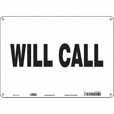 K1874 Safety Sign 10 in x 14 in Aluminum