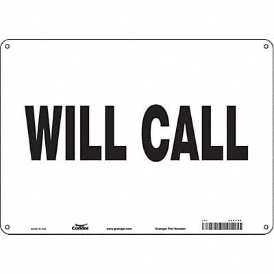 K1874 Safety Sign 10 in x 14 in Polyethylene