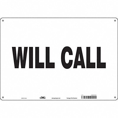 K1874 Safety Sign 14 in x 20 in Polyethylene