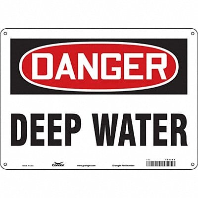 Safety Sign 10 inx14 in Aluminum