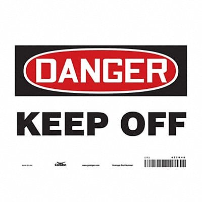 Safety Sign 7 in x 10 in Vinyl