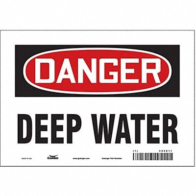 Safety Sign 7 in x 10 in Vinyl