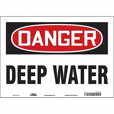 Safety Sign 10 inx14 in Vinyl