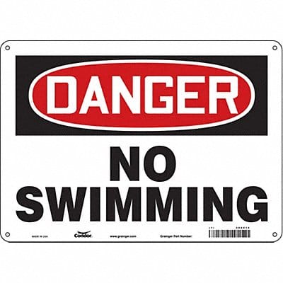 Safety Sign 10 inx14 in Aluminum