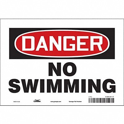 Safety Sign 7 in x 10 in Vinyl