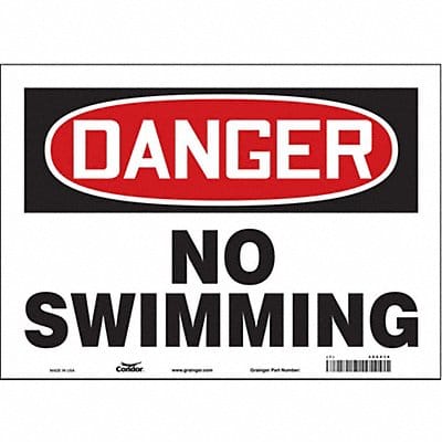 Safety Sign 10 in x 14 in Vinyl
