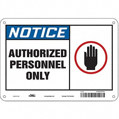 Safety Sign 7 inx10 in Polyethylene