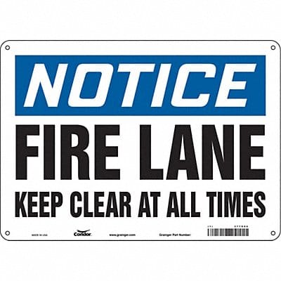 J6994 Safety Sign 10 in x 14 in Aluminum