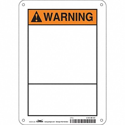 Safety Sign 10 inx7 in Aluminum