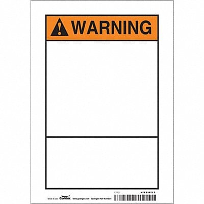 Safety Sign 10 in x 7 in Vinyl