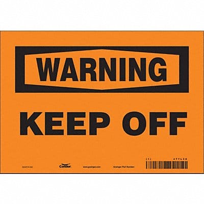 Safety Sign 7 in x 10 in Vinyl