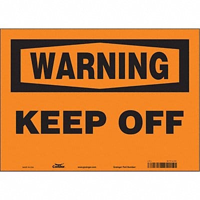 Safety Sign 10 inx14 in Vinyl