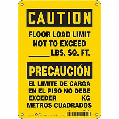 Safety Sign 10 in x 7 in Vinyl