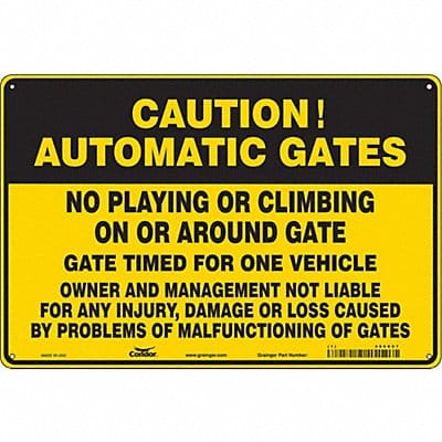 Safety Sign 24 in x 36 in Polyethylene