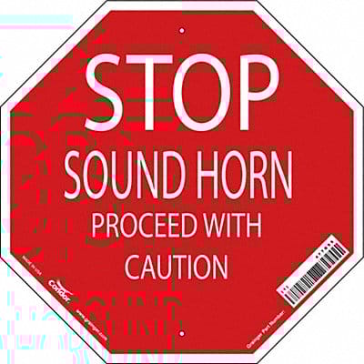 Safety Sign 18 inx18 in Aluminum
