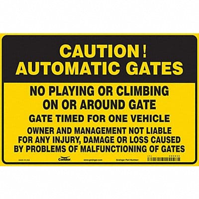 Safety Sign 24 in x 36 in Vinyl