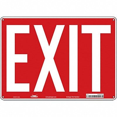 Safety Sign 10 in x 14 in Aluminum