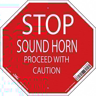 Safety Sign 18 inx18 in Vinyl