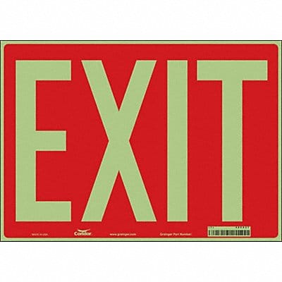 Safety Sign 10 inx14 in Glow Vinyl