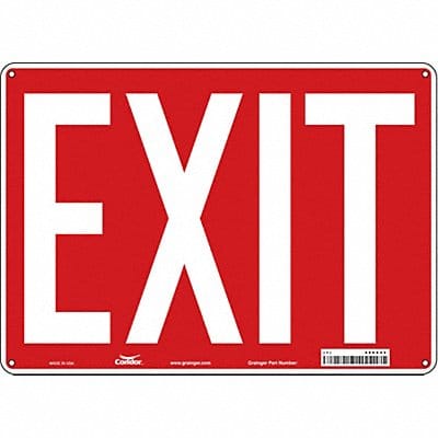 Safety Sign 10 in x 14 in Polyethylene