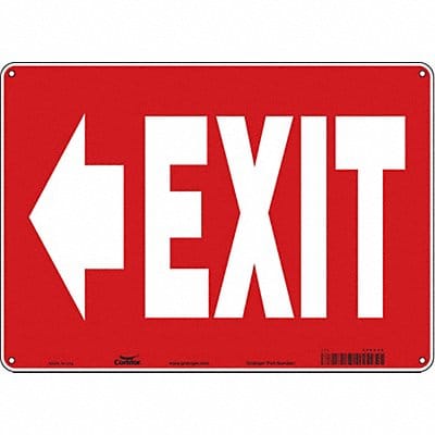 Safety Sign 10 in x 14 in Aluminum