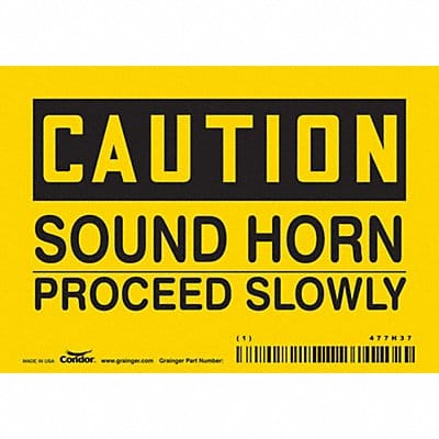 Safety Sign 3 1/2 inx5 in Vinyl