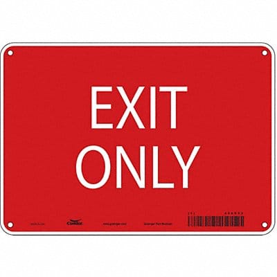 K1742 Safety Sign 7 in x 10 in Aluminum