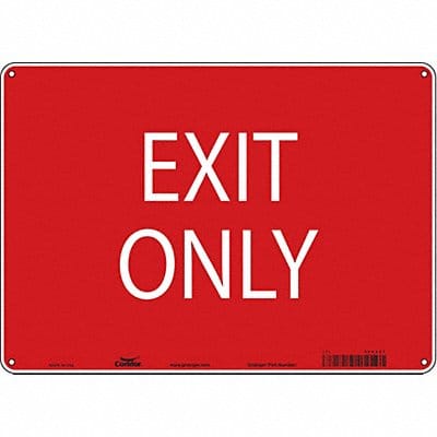 K1742 Safety Sign 10 in x 14 in Polyethylene