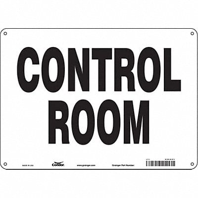 Safety Sign 10 in x 14 in Aluminum
