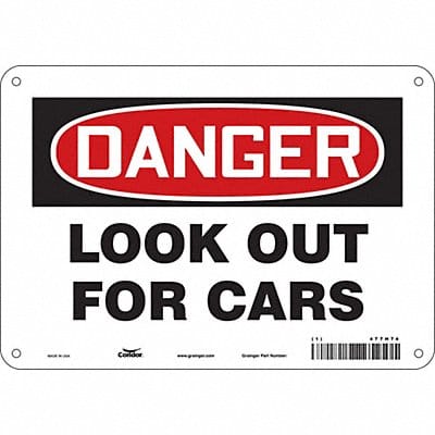 Safety Sign 7 inx10 in Polyethylene