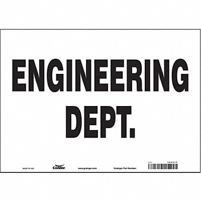 Safety Sign 10 in x 14 in Vinyl
