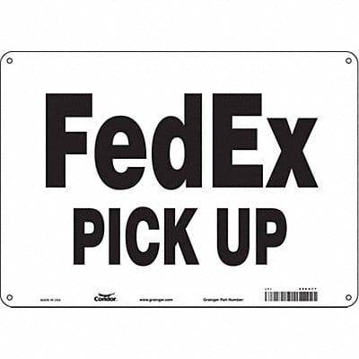 Safety Sign 10 inx14 in Aluminum