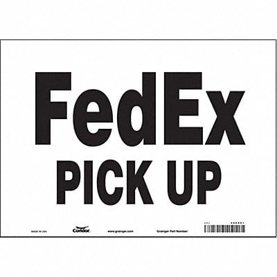 Safety Sign 10 inx14 in Vinyl