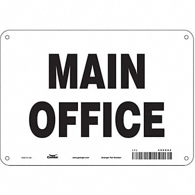 Safety Sign 7 in x 10 in Aluminum