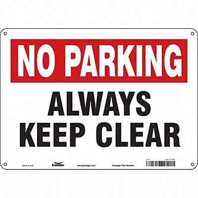 Safety Sign 10 inx14 in Aluminum