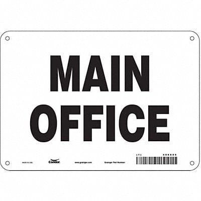 Safety Sign 7 in x 10 in Polyethylene