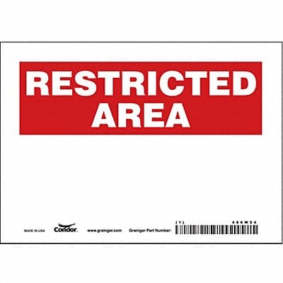 Safety Sign 5 inx7 in Vinyl