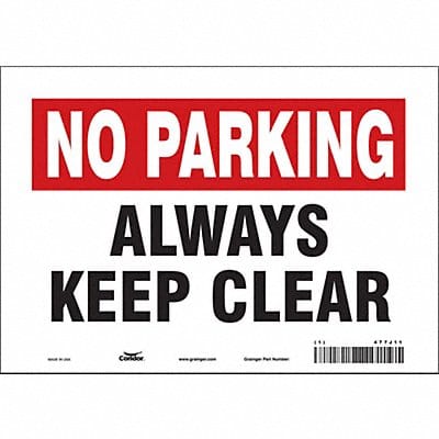 Safety Sign 7 inx10 in Vinyl