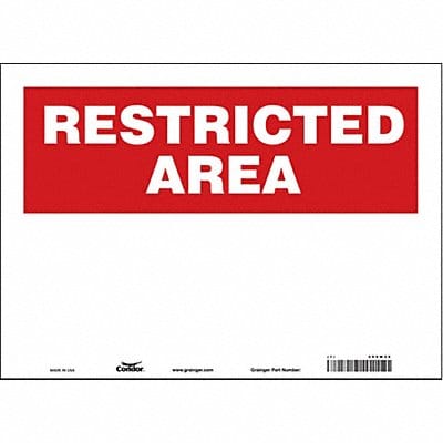 Safety Sign 10 inx14 in Vinyl
