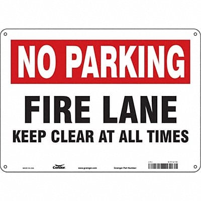 Safety Sign 10 inx14 in Polyethylene