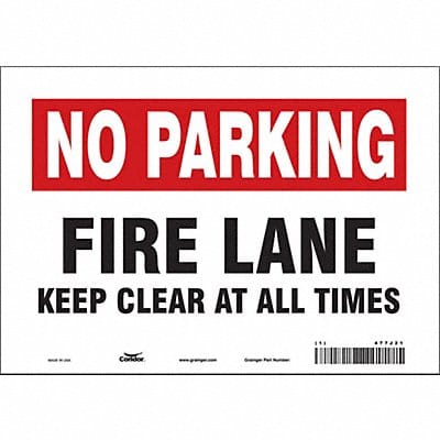 Safety Sign 7 inx10 in Vinyl