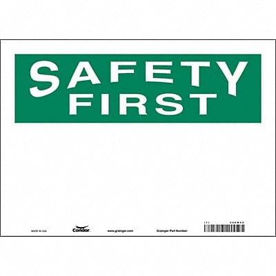 Safety Sign 10 inx14 in Vinyl