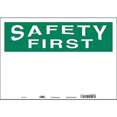 Safety Sign 14 in x 20 in Vinyl