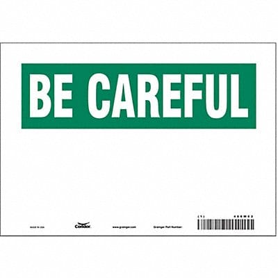 Safety Sign 7 inx10 in Vinyl