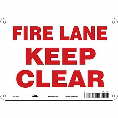 Safety Sign 7 in x 10 in Aluminum